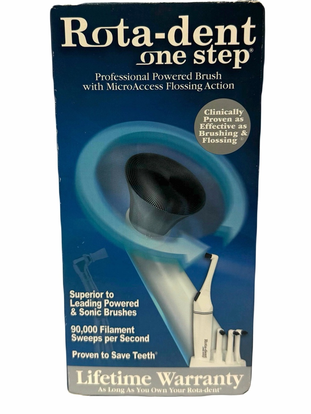 Rota-dent One Step professional powered electric toothbrush NEW in box sealed